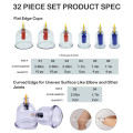 12pcs Großhandel Hijama Schröpfen Set Kunststoff Blut Schröpfen Set Vakuum Schröpfen Set